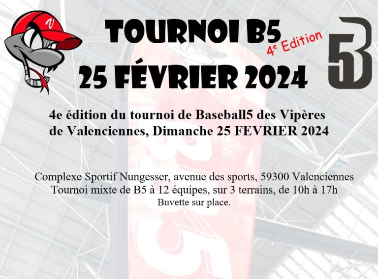 Tournoi Baseball5 Valenciennes